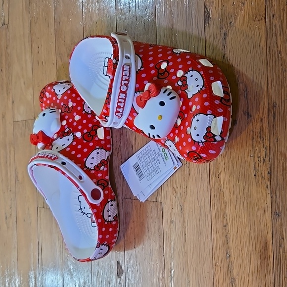 CROCS Shoes - NIP Crcs Hello Kitty Red Classic Clog Adult Size Women’s 8 #210575-90H